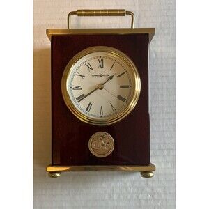 Vintage Howard Miller Rosewood Mantle Clock Model 613-528 Airline Promo Working